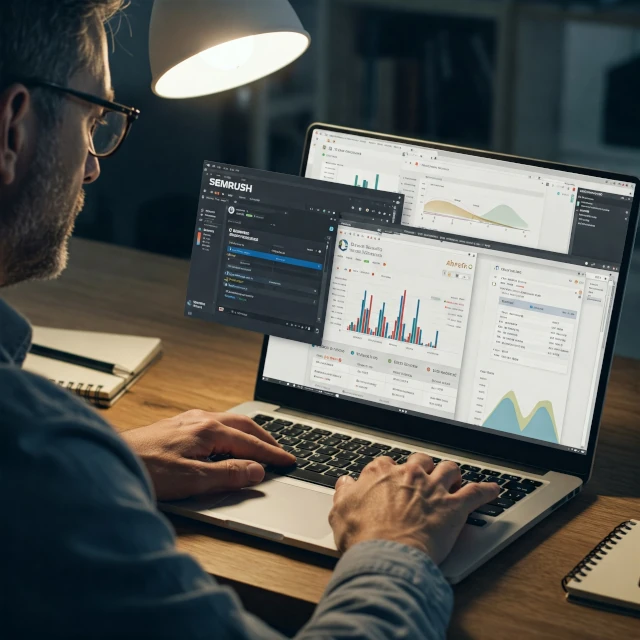 Investigación de Palabras Clave SEO Avanzado: Análisis de datos con herramientas SEMrush y Ahrefs para optimización web