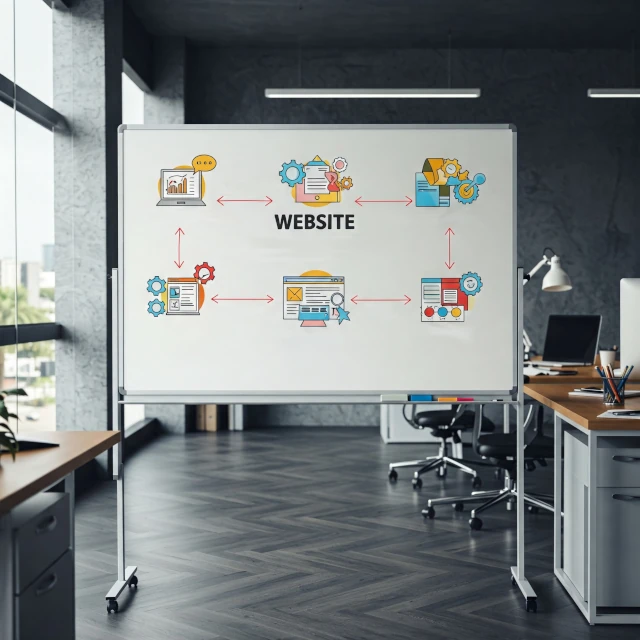 Diagrama de fases del proyecto: Briefing, Diseño, Desarrollo, Pruebas, Lanzamiento y Capacitación